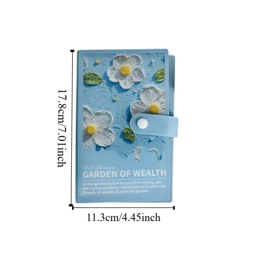 Caderno com Botão e Estampa Floral, Diário à Prova d'Água, Bloco de Notas para Controle de Dinheiro, Caderno de Orçamento e Planejamento Diário
