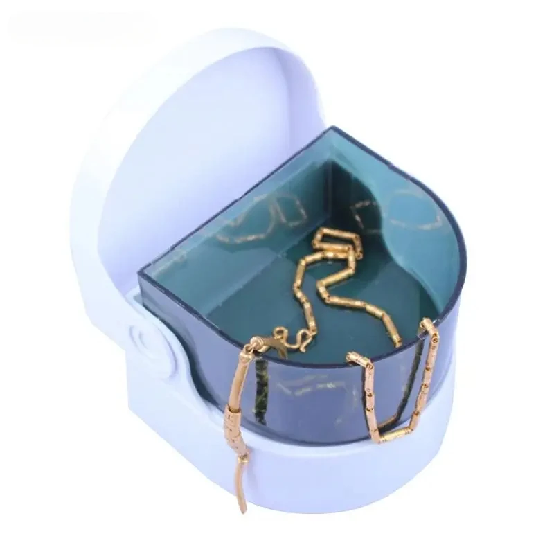 

Portable Mini Home Jewelry Vibration cleaner Ultrasonic Denture Cleaning Coin All-round Fast Cleaning