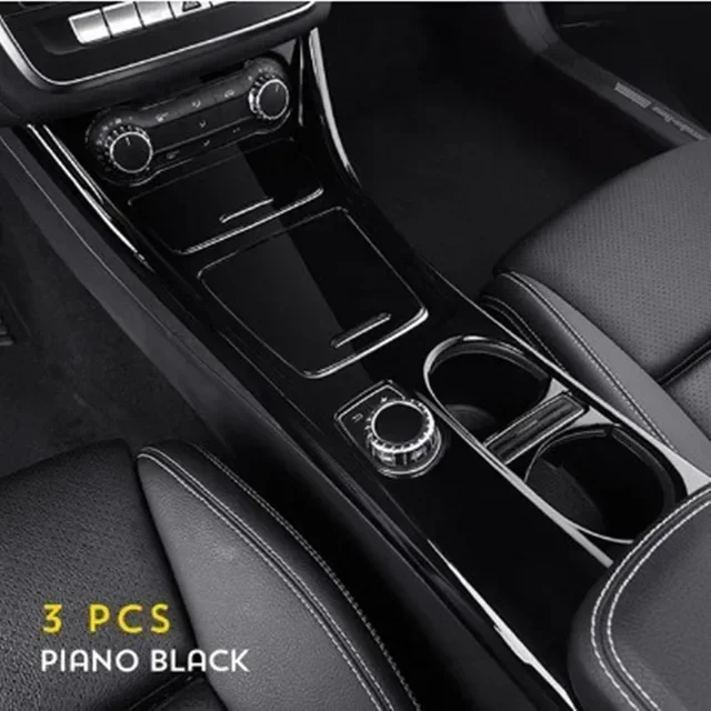 Water Cup Storage panel trim auto Accessories For Mercedes Benz CLA C117 GLA X156 Car Styling Central Control decoration Sticker