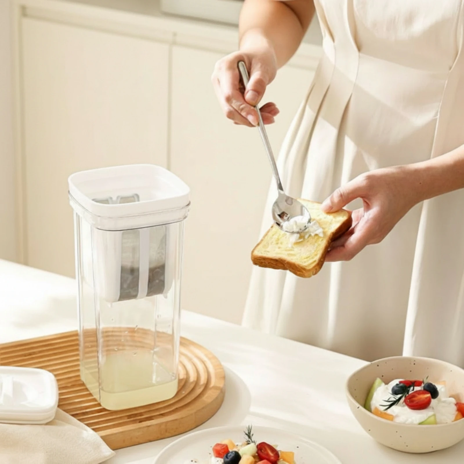 Yogurt Strainer with Lid Thick - Meal Prep Yogurt review and price