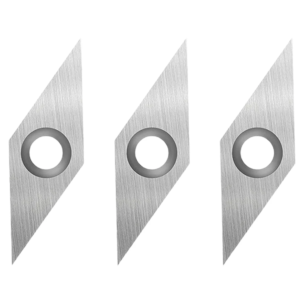 12 Pcs Carbide Insert Blades Replacement Parts Cutter Trimming Sharping Tool For Woodworking Lathe Turning Tools Accessories