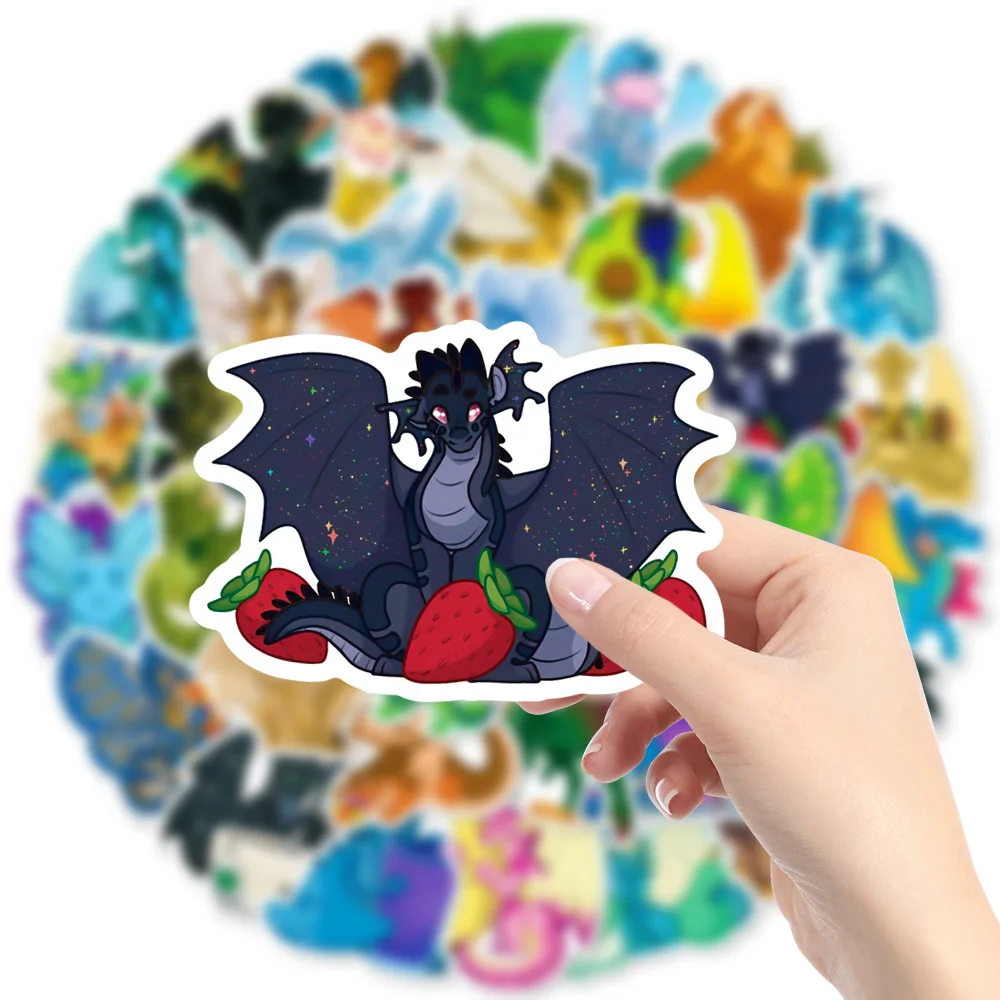 10//30/50Pcs Wings of Fire Dragon Cartoon Stickers Animal Cool for Phone Skateboard Scrapbook Car Wall Graffiti Sticker Kids Toy