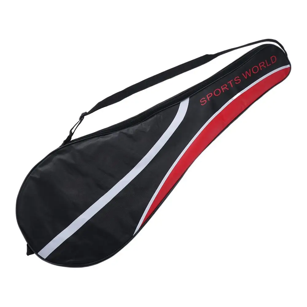 Oxford Cloth Badminton Racket Bag Racket Cover Adjustable Strap Shuttlecock Bag Racket Organizing Shoulder Bag Outdoor Sports