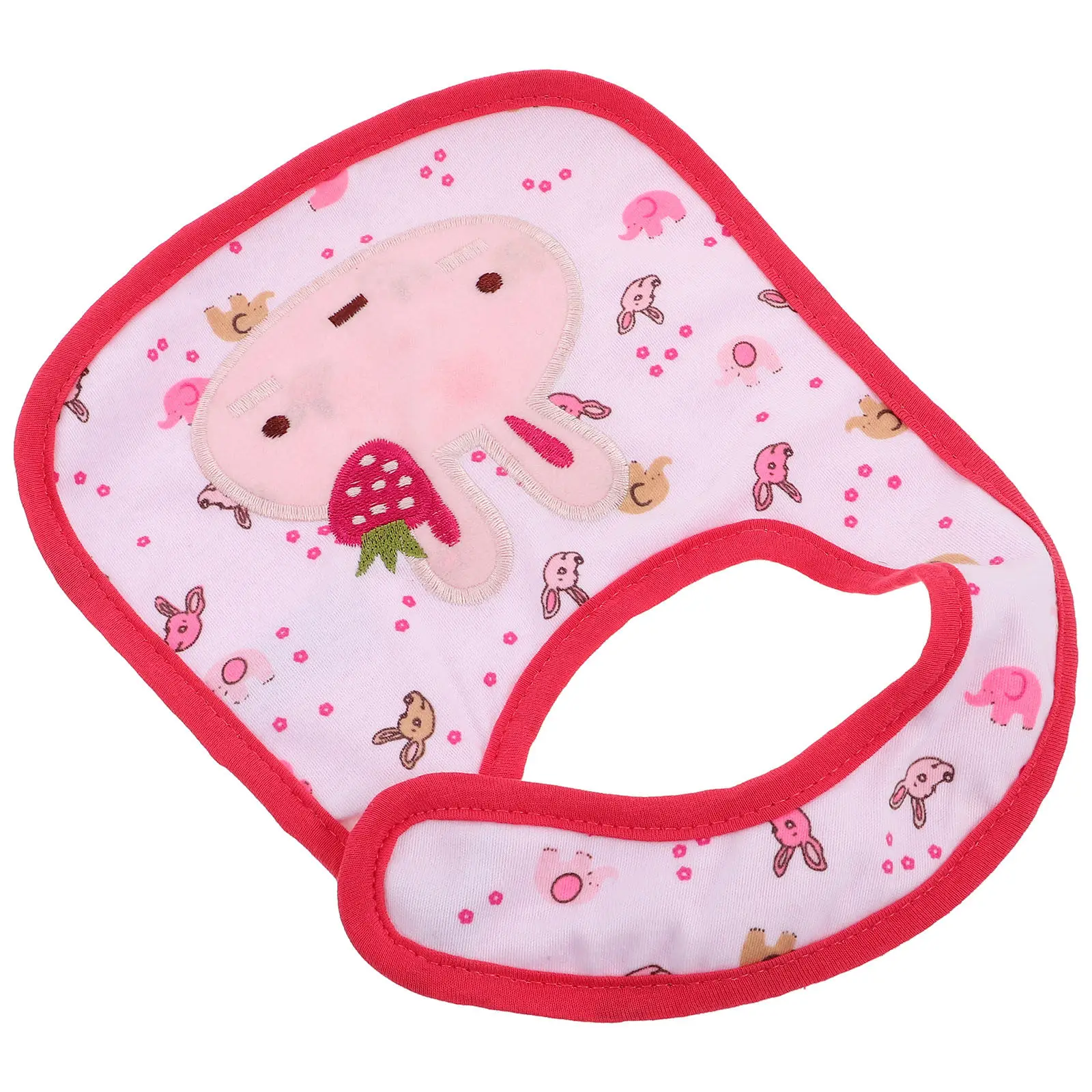 

Christmas Baby Bib Strawberry Rabbit Kids Meal Saliva Waterproof Toddler Feeding Children Clothing Lightweight Washable Dry