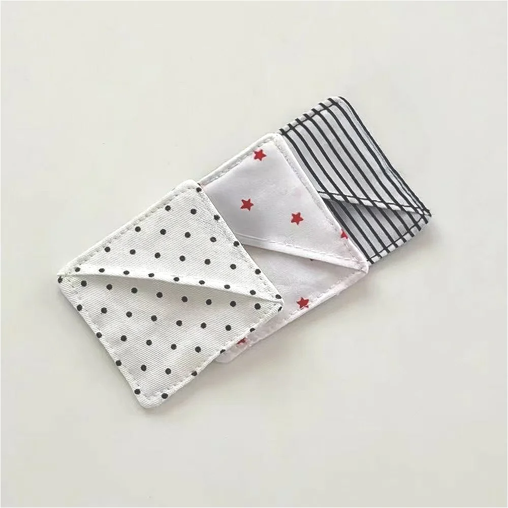 Triangle Bookmark Korean Polka Dot Striped Cloth Book Marker Cute Corner Protector for Book Pages Journal Reading Accessories