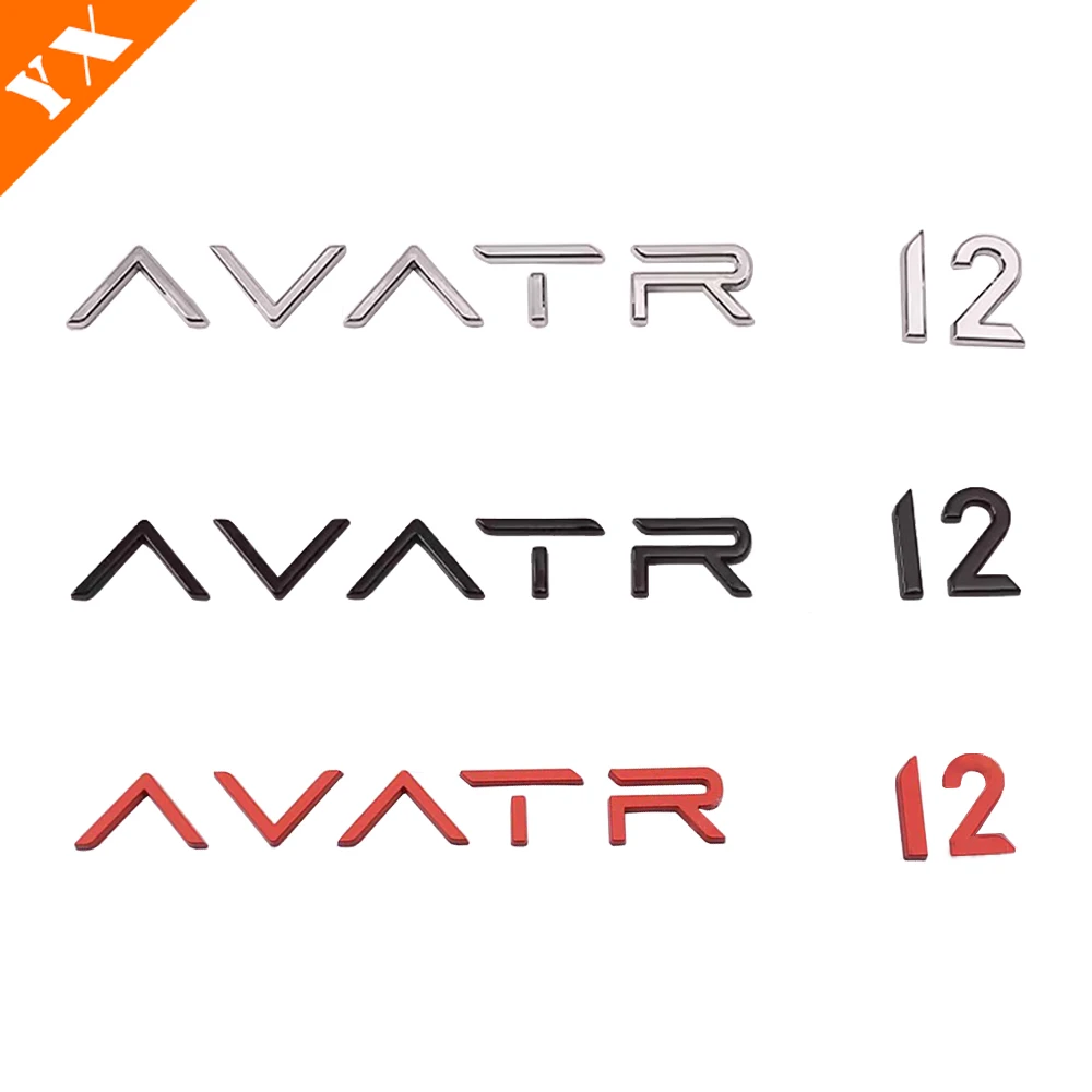 Chrome Trim For Changan AVATAR 12 2023-2024 Exterior Accessories Car Rear Door Car Logo Name Letters Decor Product Sticker Cover