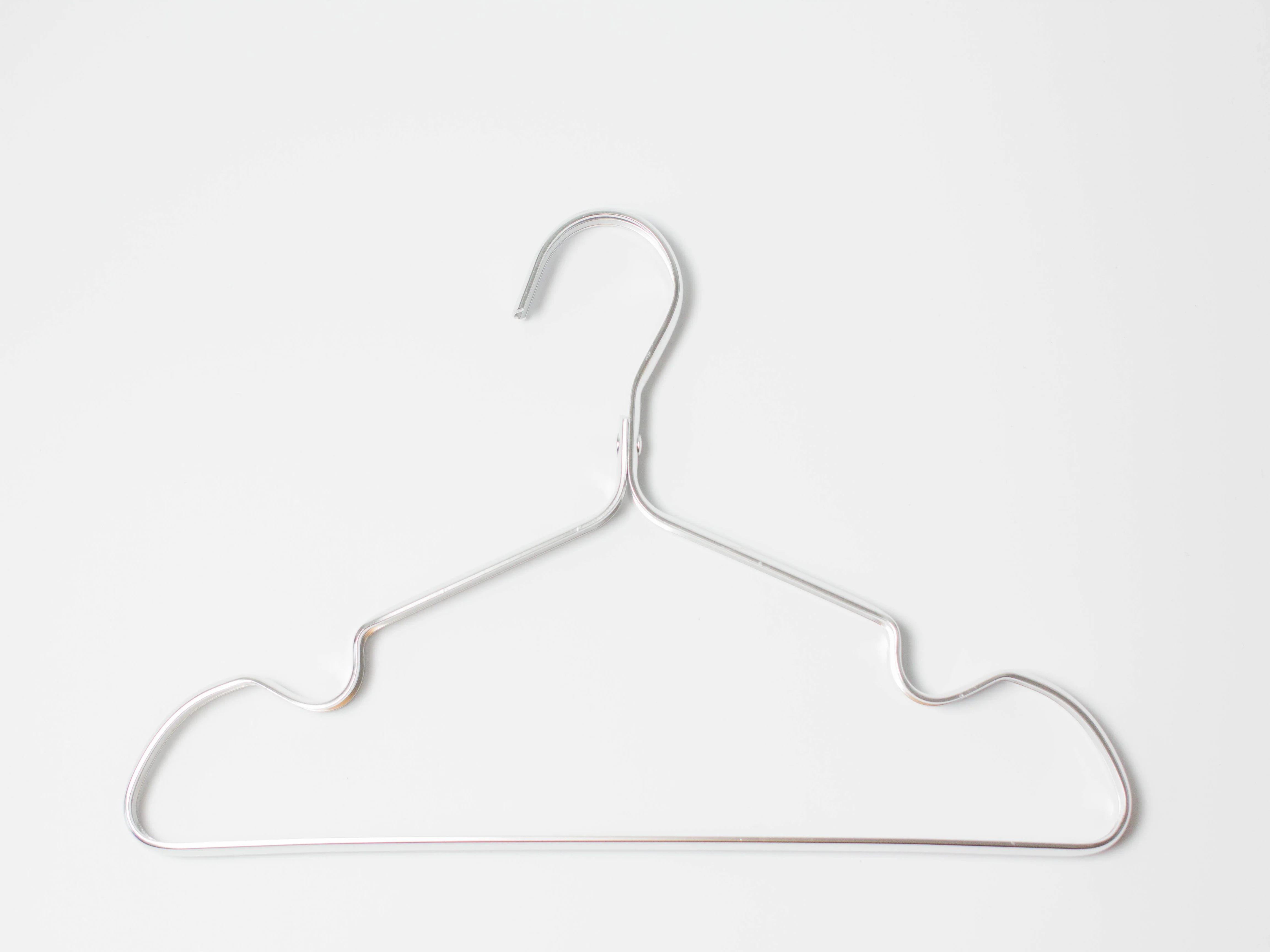 

10 PCS Metal Clothes Hanger For Kids Silver Anti Slip （DN-610K-SIL）