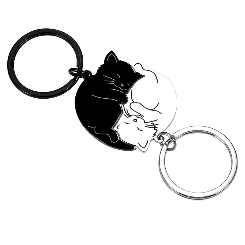 Couple Gift Keychain Cute Valentine'S Day Gifts for Him,Her,Cat Lover,Best Friend Husband Wife,Gift for Birthday New Yea