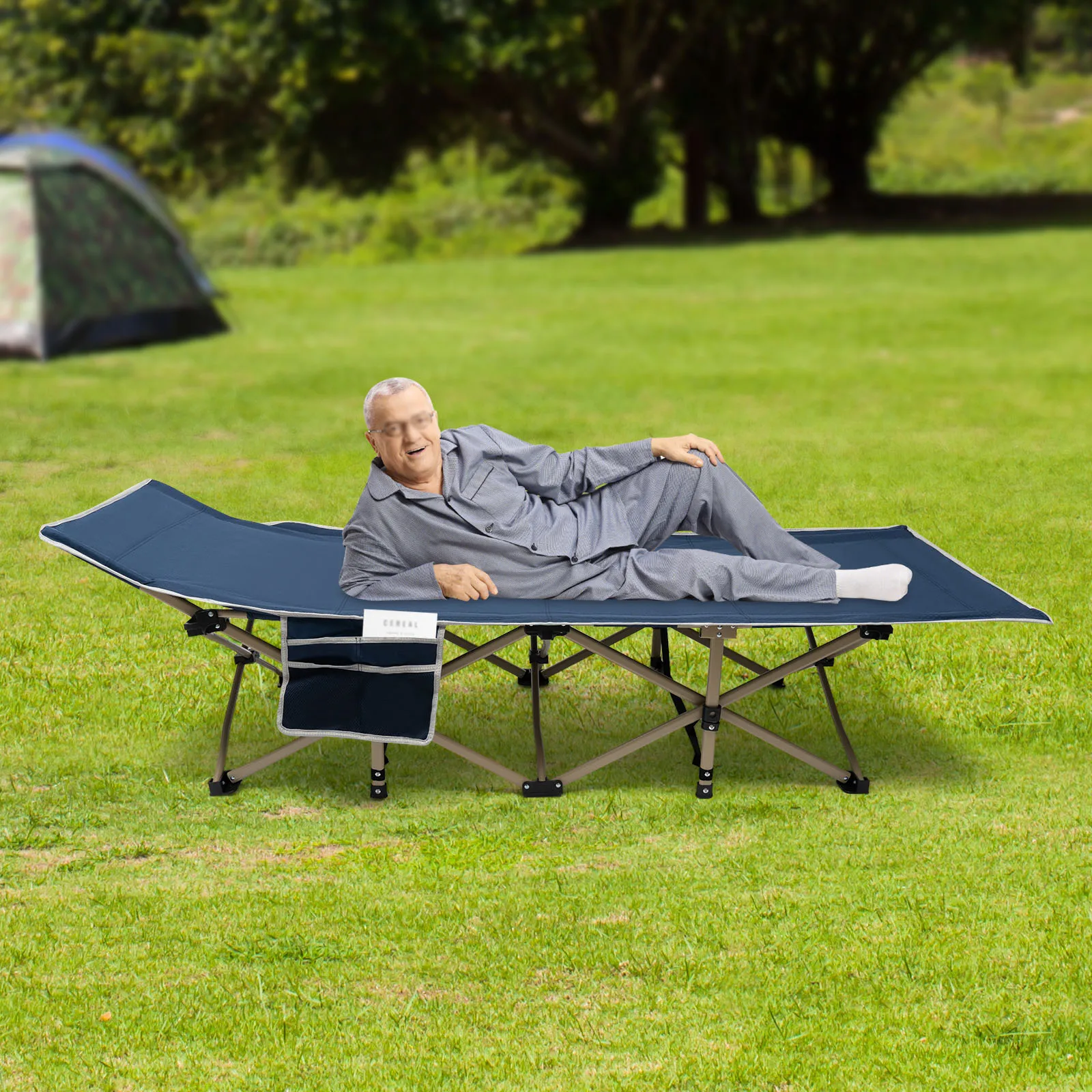 Ultra-light Adult Tent Cots Bed Can Support 280 pounds and Set in 60 Seconds Folding Sleeping Cots for Camping & Hunting Travel