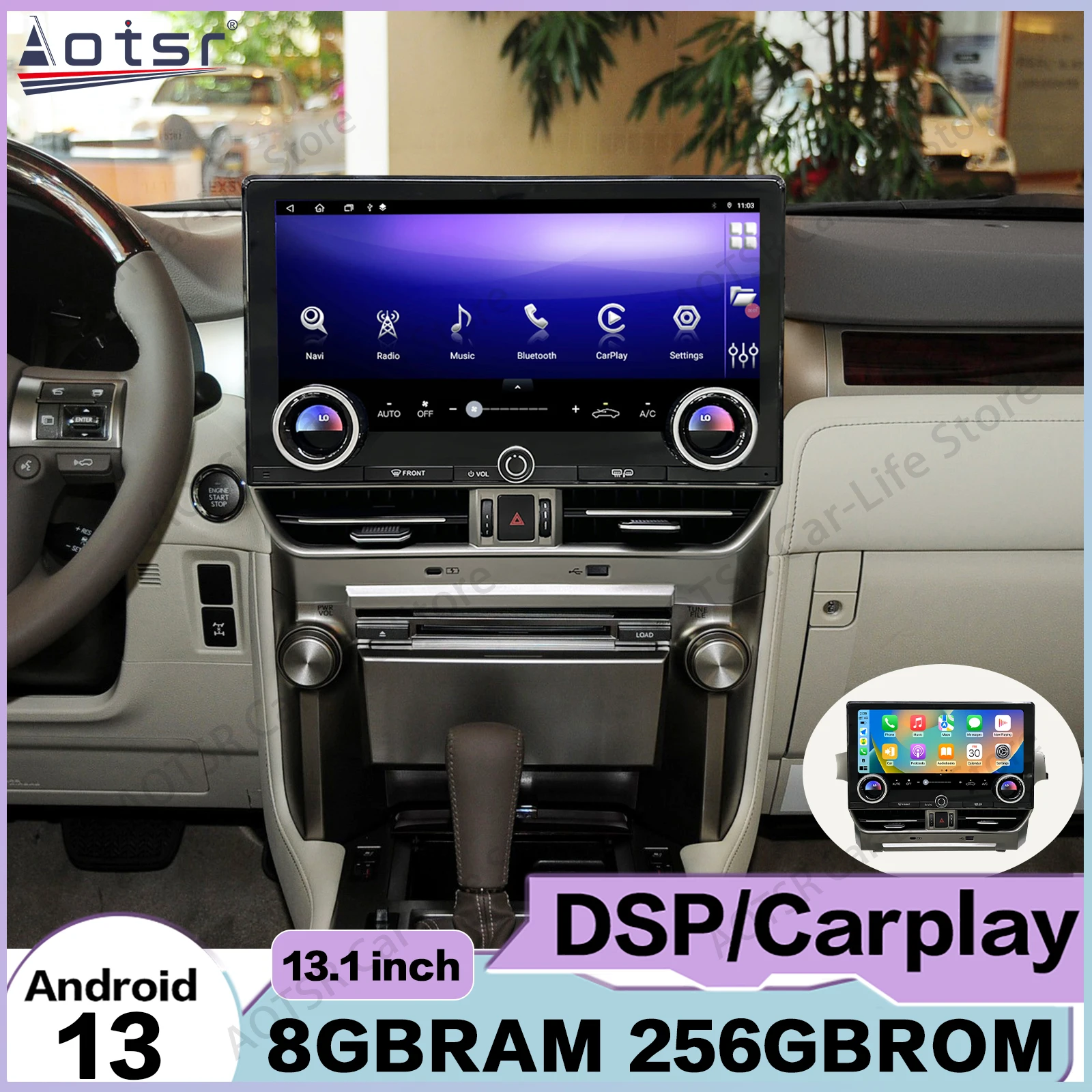 

Android Auto Multimedia Car Radio For Lexus GX460 2008~2023 Upgrade 2024 GPS Navigation Stereo Receiver Head Unit Offline Maps