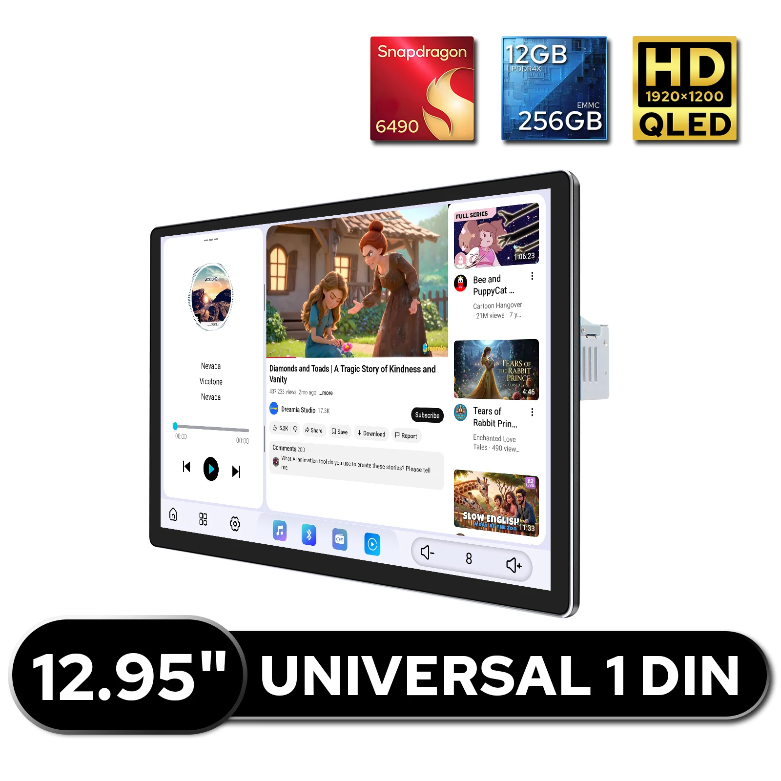 12.95"Car Radio Ste…