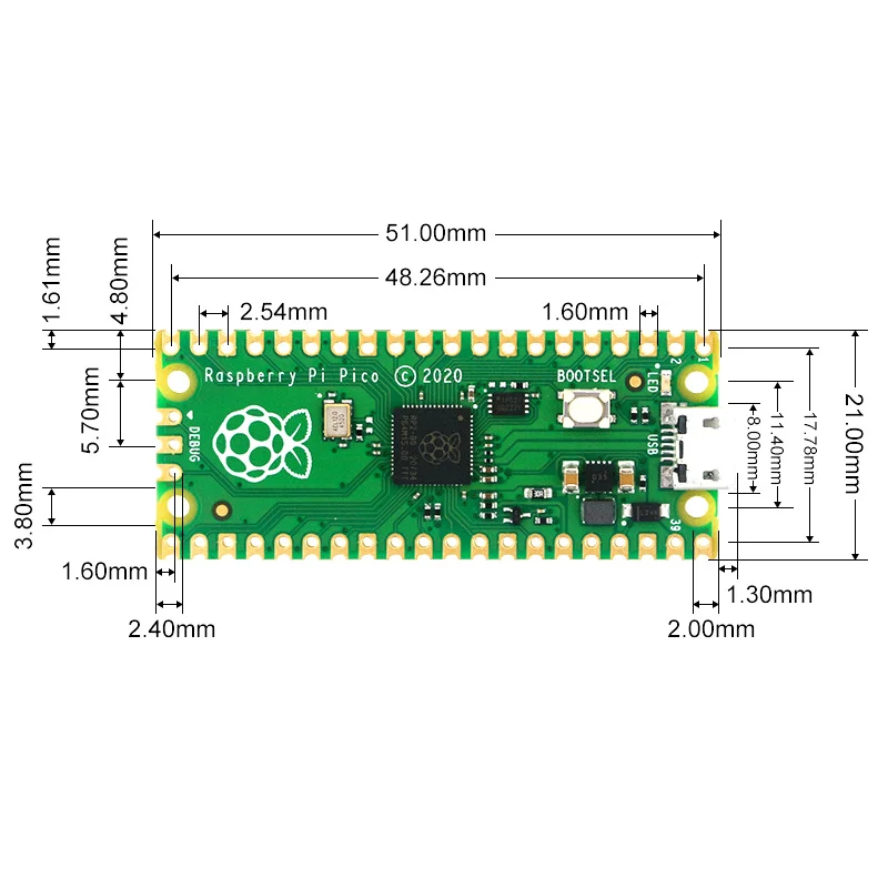 Raspberry Pi Pico W Mikrocontroller-Entwicklungsplatine Dual Core Wireless Wifi-Programmierung Hochleistungs-Cortex-M0+-Prozessor