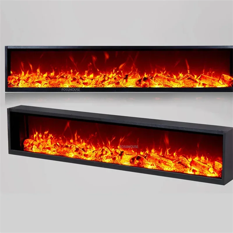 تخصيص الموقد الأساسية لمطعم ديكور المنزل ثلاثية الأبعاد محاكاة لهب غرفة المعيشة جزءا لا يتجزأ من حامل التلفاز المواقد R #3