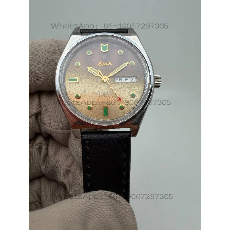 Inventory Double City Manual Double Calendar Mechanical Watch Gradual Change Color Plate