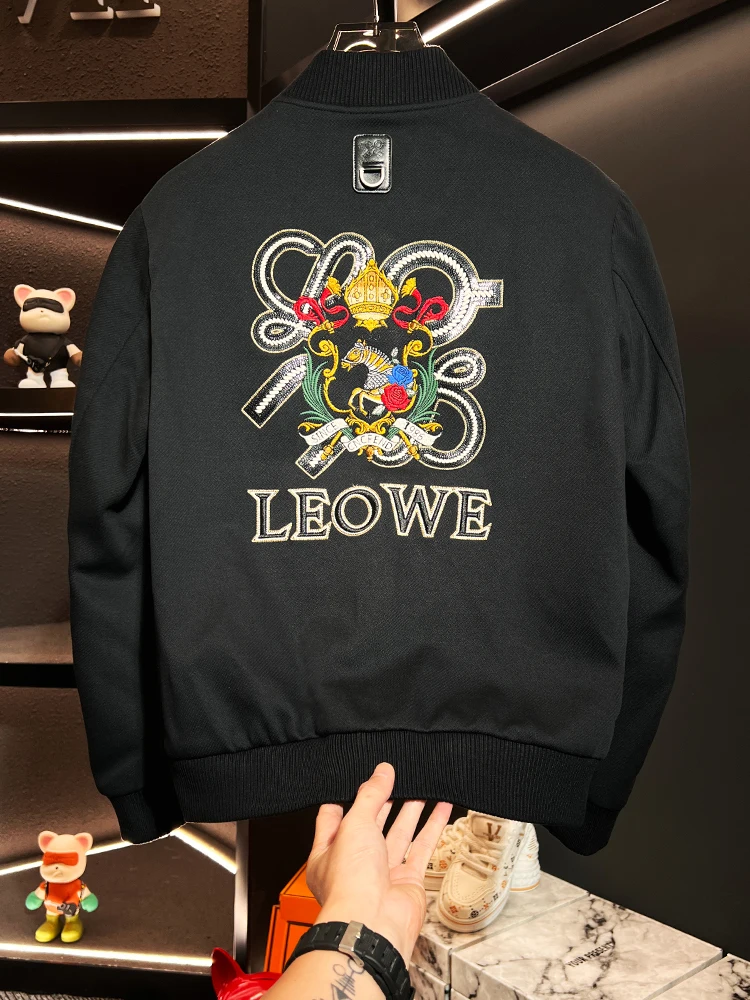 

Мужская бейсбольная куртка с вышивкой и надписями, модная повседневная куртка, осенне-зимняя новинка, удобная, из смесового хлопка и полиэстера