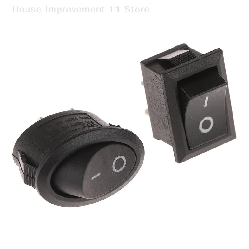 

10Pcs /Lot KCD1/KCD7 Oval Rocker Switch 2 Pins 2 Gears Electric Kettle Rocker Power Switch ON-OFF Boat Shape Switch