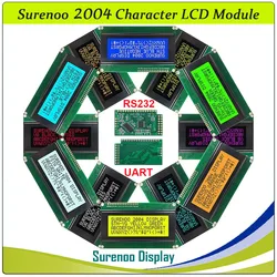 Surenoo 204 20X4 2004 RS232 UART TTL Character LCD Module Display Screen Panel LCM For PLC PC Communication