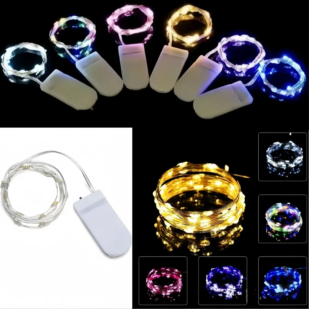 

5M Waterproof LED String Lights Copper Wire Fairy Lights Battery Operated DIY Wedding Party Christmas Decoration Lights String