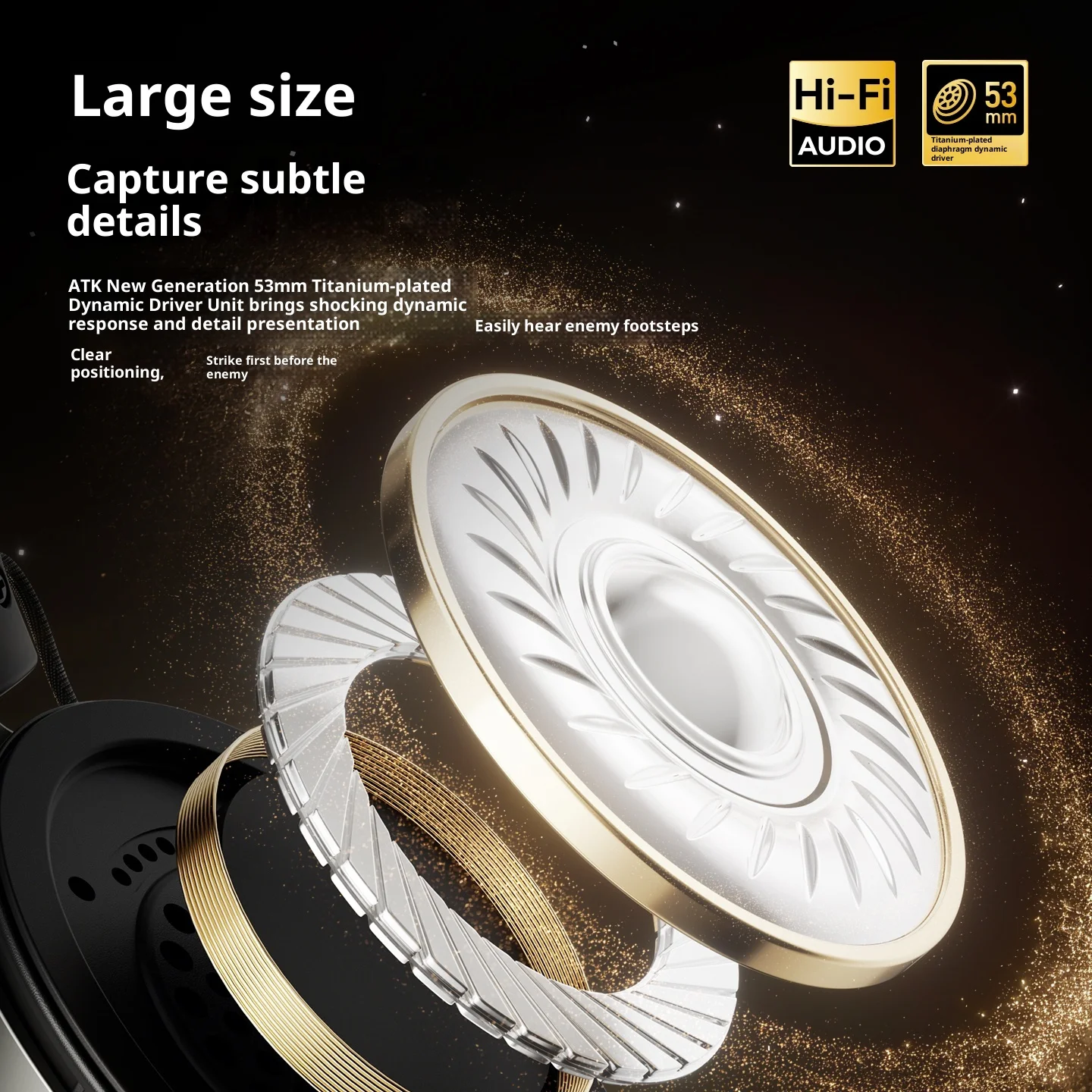 Atk N9 سماعة أربعة وضع سماعة رأس لاسلكية تأخير السرعة Enc الحد من الضوضاء الألعاب E-سماعة أذن تستخدم عند ممارسة الرياضة ألعاب الكمبيوتر ملحقات الهدايا