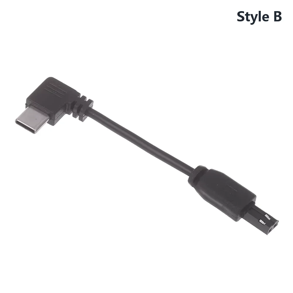 1Pcs Plactic Type-C Elbow Charging Cable Elbow Design Male Female Plug-In Design JST Aerial Connection Plug Terminal Line 2P
