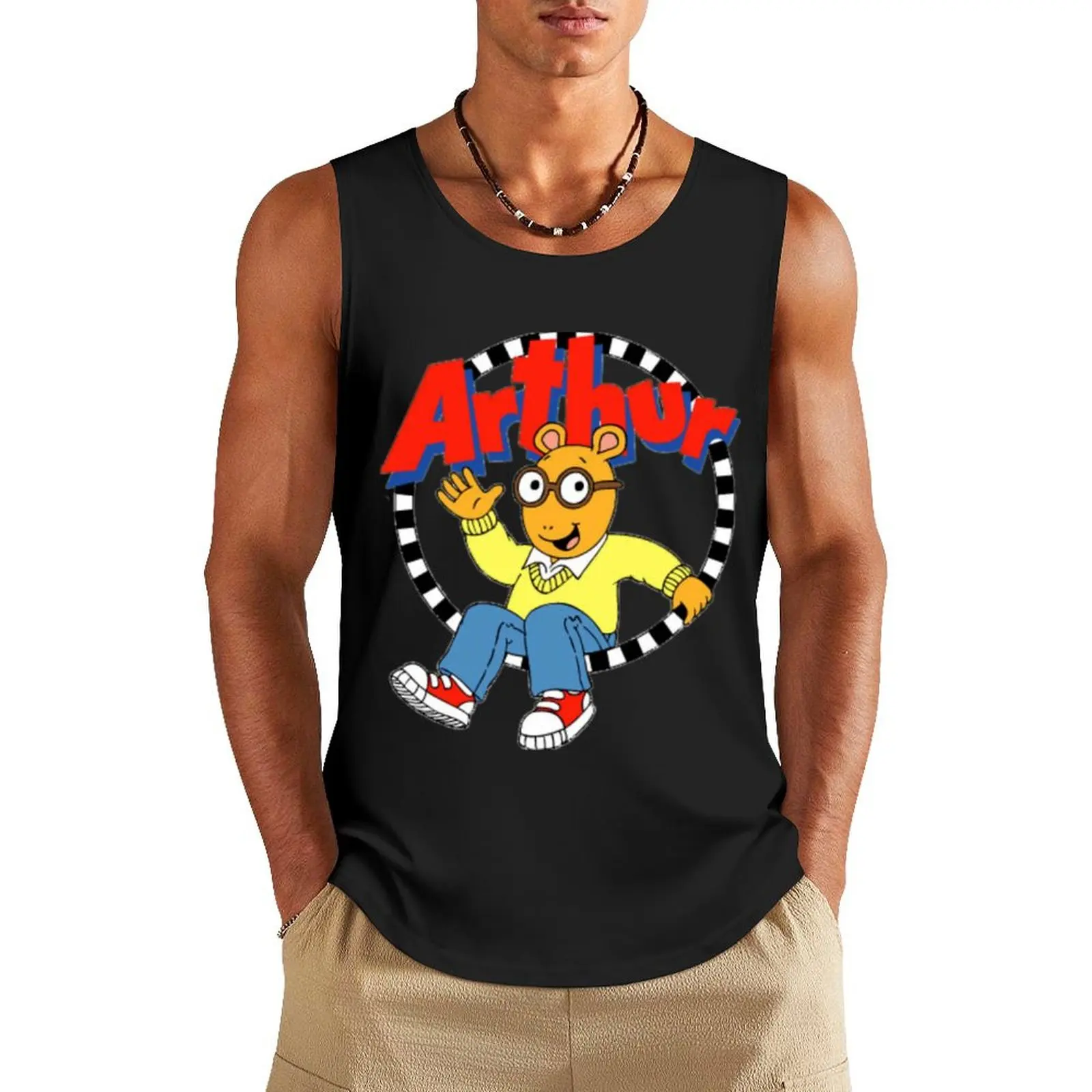 

Arthur Logo Tank Top Japanese t-shirt Sportswear for men
