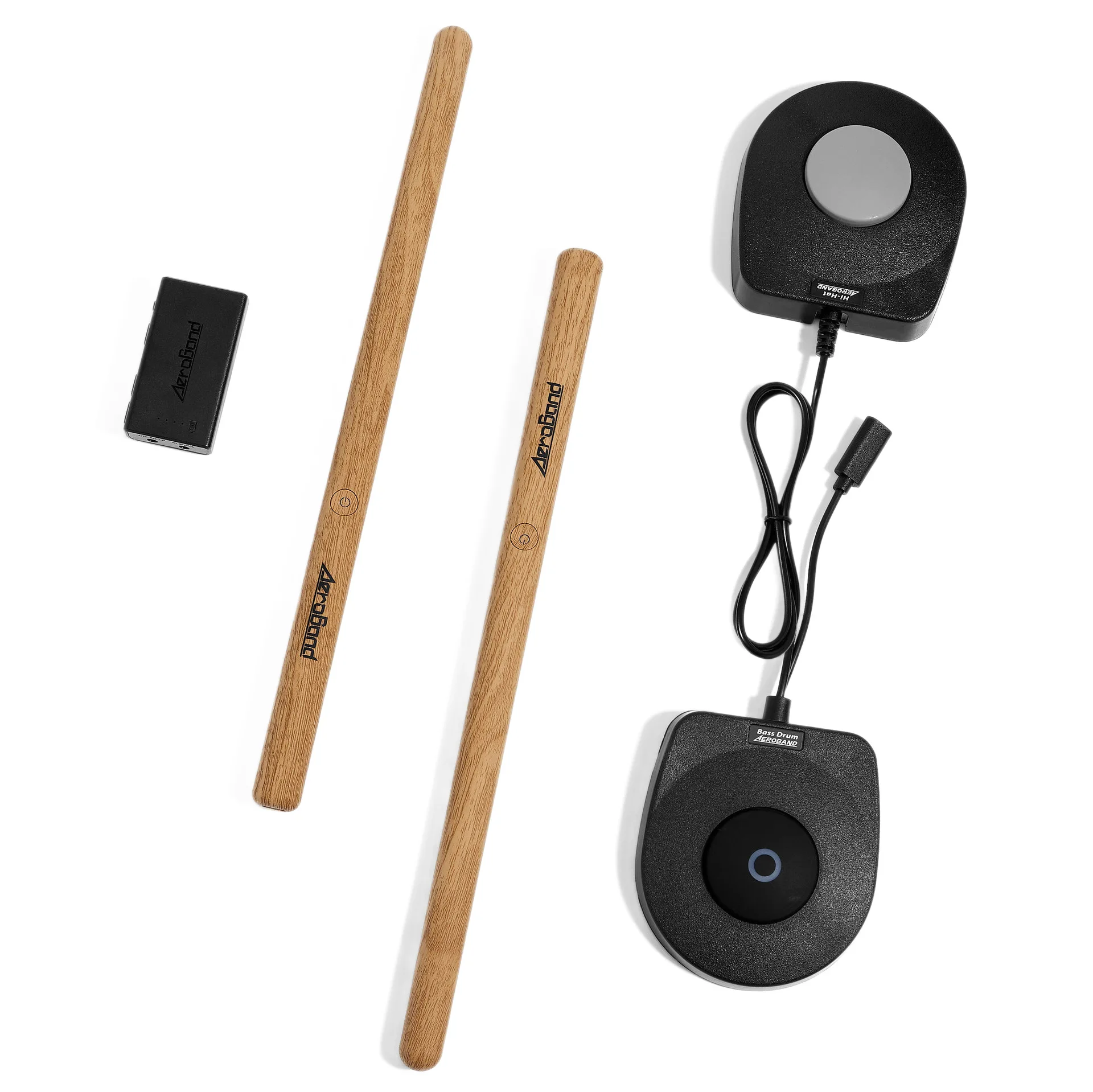 Electronic Drum Sticks, Portable Smart Drum Practice Tool, APP Teaching, Silent Drumming, 2 in 1 Music Instrument
