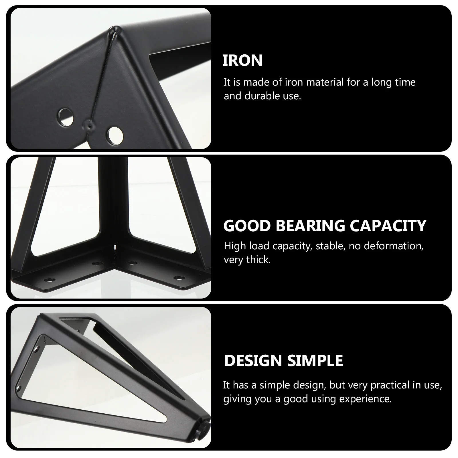 4Pcs Premium Iron Furniture Legs High Capacity Stable Legs for TV Cabinet Sofa Bed Cabinet Tea Table Office Furniture Feet