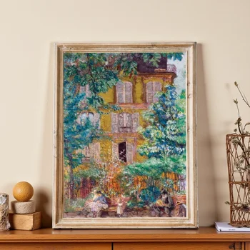 古董法式巴黎城市風景自然風光藝術畫旅行城市海報帆布畫牆畫臥室家居裝飾 10 最佳銷售 法國海報 - №7