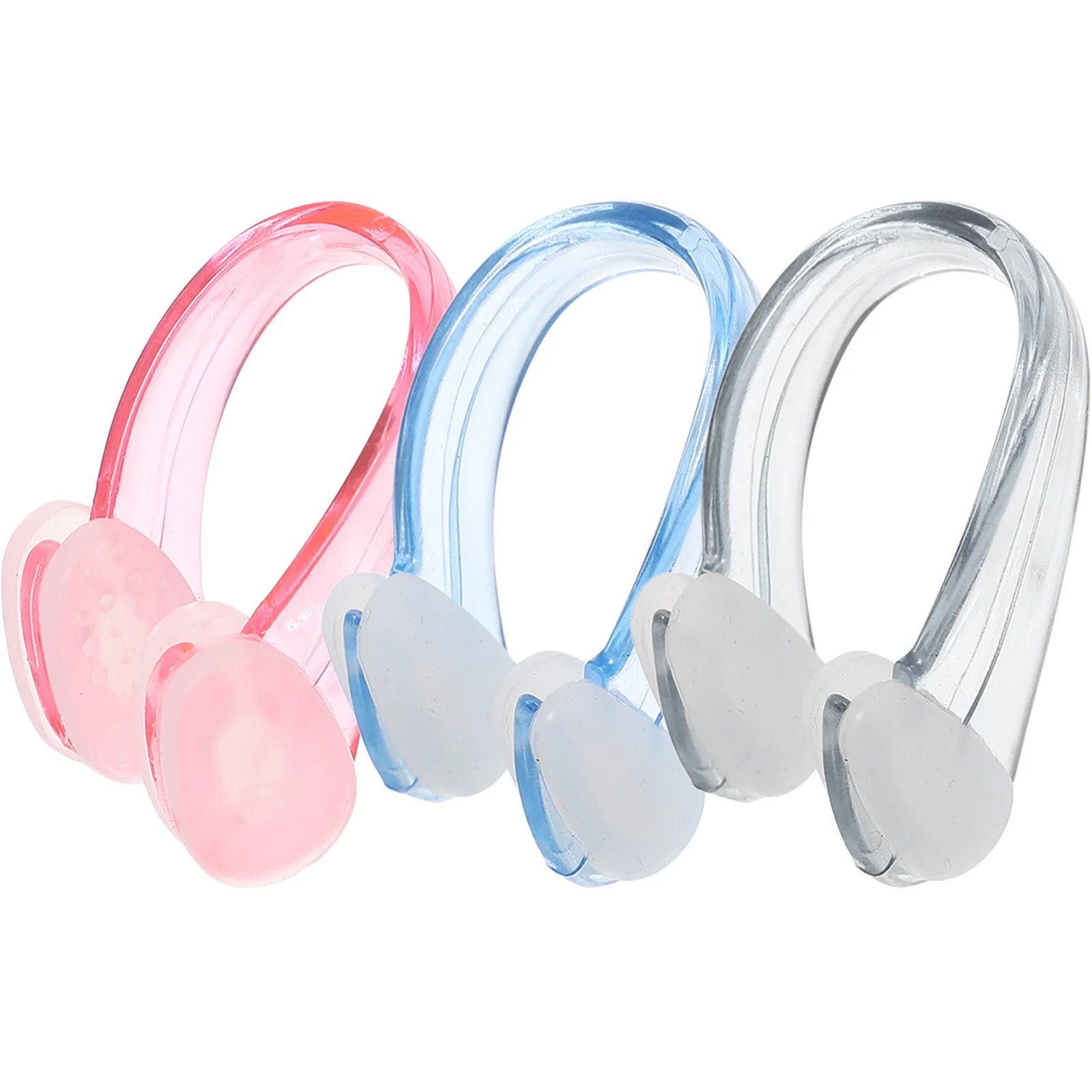 3 Pcs Children Swimming Nose Clip Kids Plugs for Adults Anti-shedding Natation Silica Gel