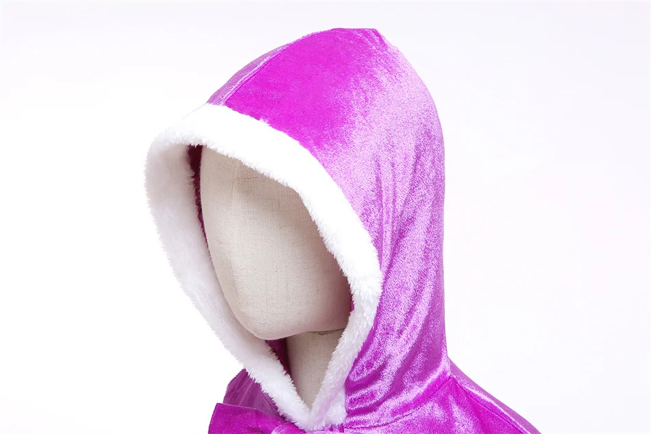 Prinzessin süßer fester Umhang mit Kapuze für Mädchen und Kinder, Winterumhang, Weihnachten, Geburtstag, Halloween, Karneval, Party, Kostüm, Cosplay-Zubehör – Detail 18