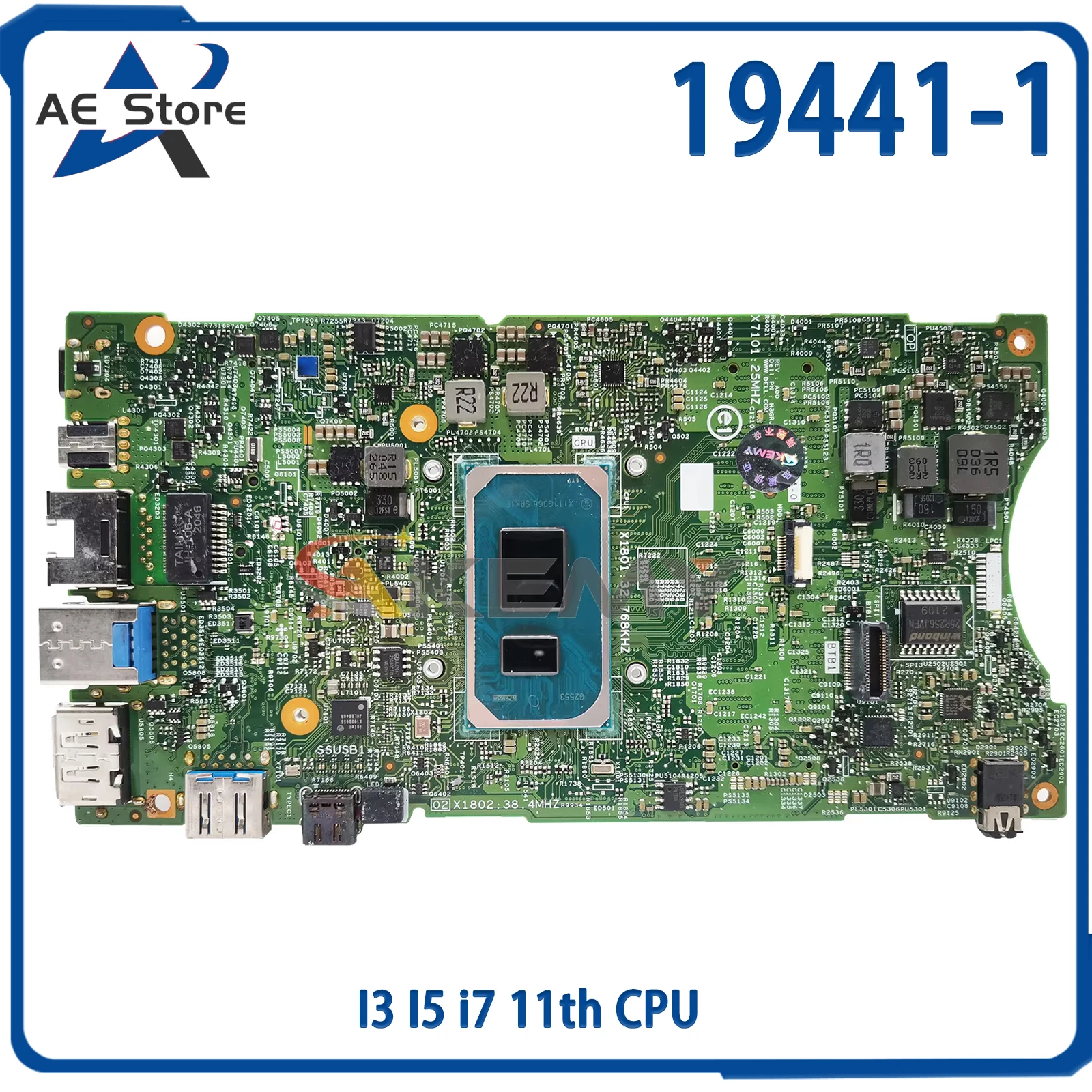 

Материнская плата AE 19441-1 для ноутбука Dell Optiplex 7090 Ultra UFF 0JDG23 03XYT6 00RG 7D, материнская плата с процессором I3 I5 i7 11