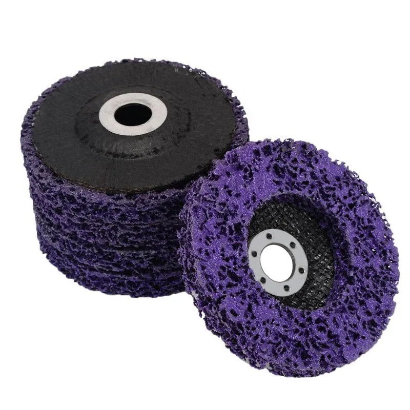 

1PC 100/115/125mm Grinding Disc Paint Rust Removal Polishing Wheel Nylon Fiber Resin Elastic Sanding Disc For Auto