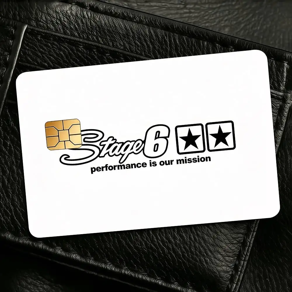 Brand S-Stage6 Waterproof Anti-Scratch Card Skin Stickers 4Pcs Stylish Decor Covers for Credit & Debit Cards