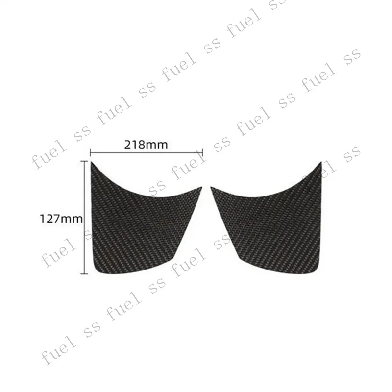 S+ 2Pcs Carbon Fiber Interior Door Handle Bowl Cover Trim For Nissan 370Z 2009-2020