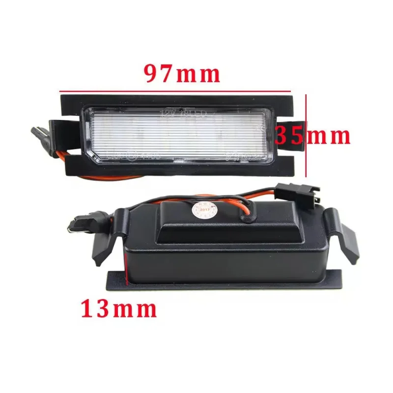 2 luces LED blancas de 6000K para matrícula de coche, sin errores CANBUS, para Kia Ceed JD ED, lámpara de matrícula, accesorios para coche