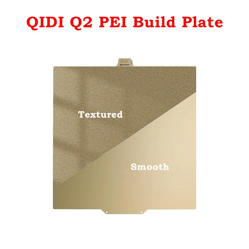 Smooth PEI Q2 Build Plate for QIDI 280x280mm Double Sided PEI Flexible Spring Steel Bed for QIDI Q2, Q2 Combo, Q2C 3D Printer