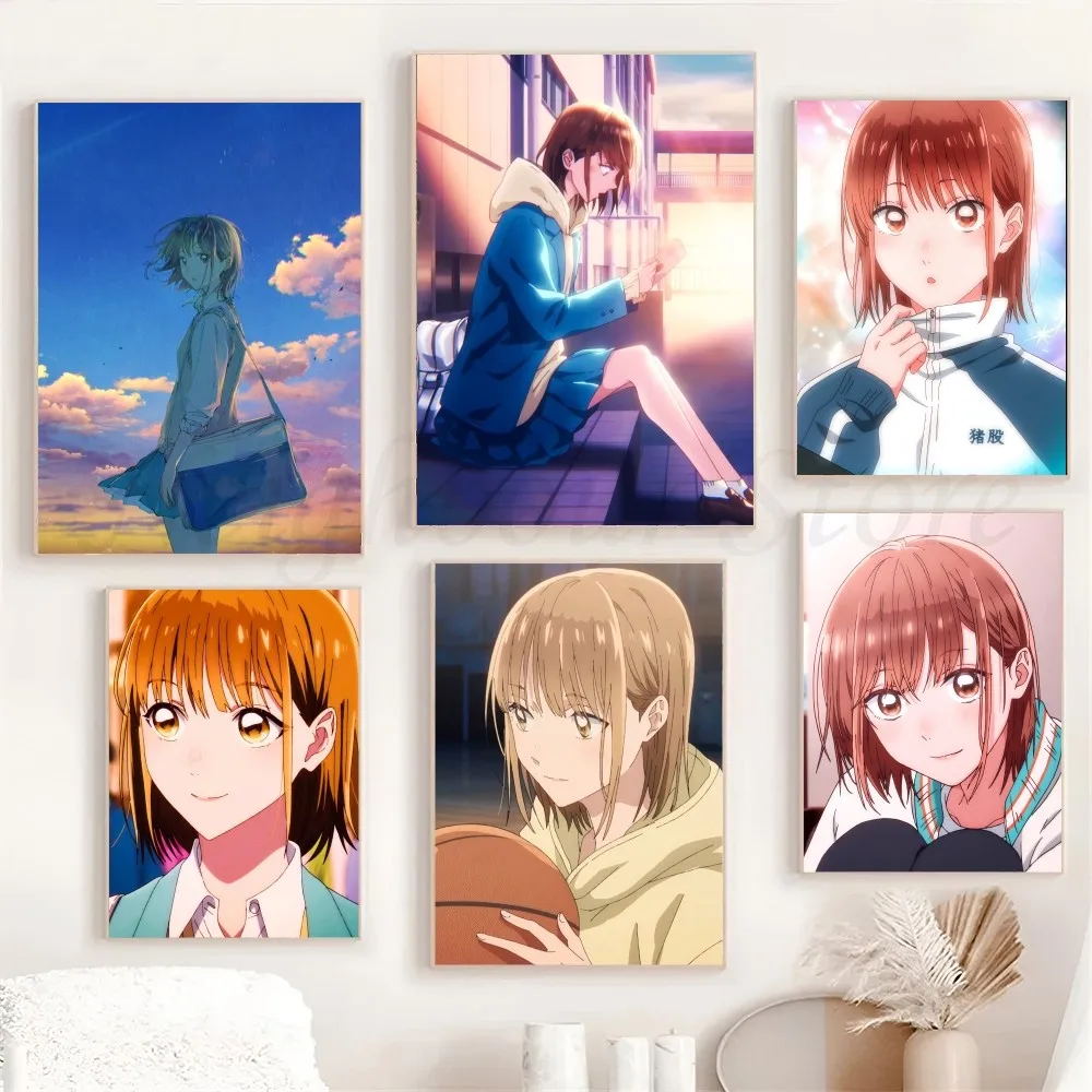 1pc Shino Kazana Anime Blue Box Poster Poster Art Print Bar Living Room Furniture Decor