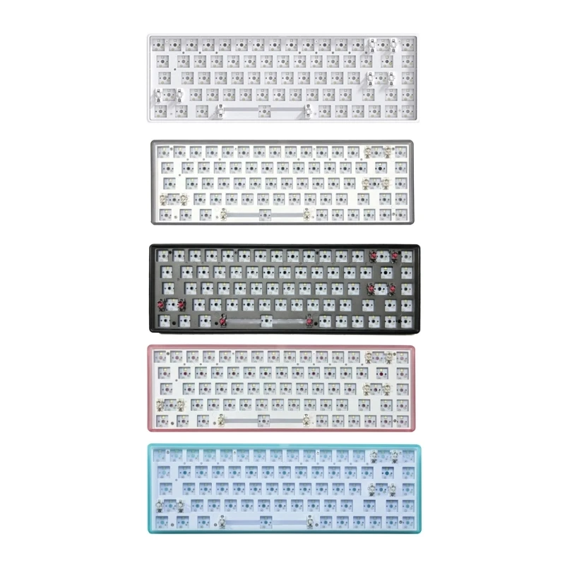 

Customized Mechanical Keyboards 68Keys Hot Swappable Shafts USB Wireds Bluetooth-compatible 2.4G 3modes