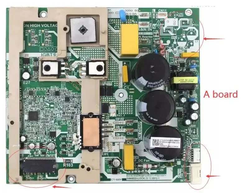 For  Midea air conditioning inverter board EU-KFR80W/BP3(IR311+PS21997+SIM6822+LOCK).D.13.WP2-1