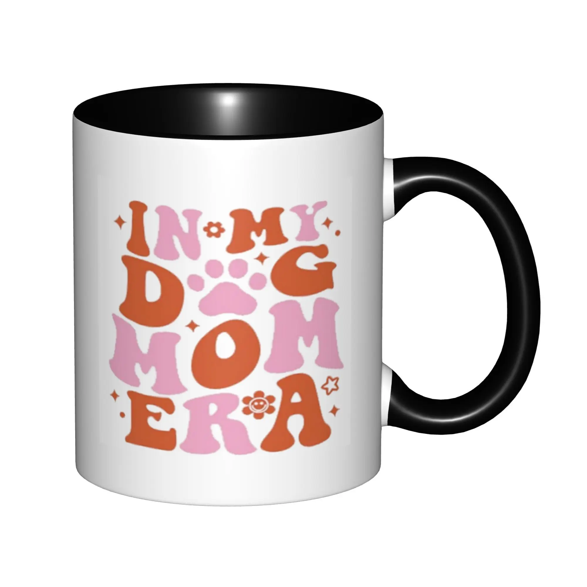 

Dog Mom Gifts for Women,Funny Dog Mom Mothers Day Mugs With Black Handle Birthday Coffee Mugs Ceramic Tea Cups 11oz