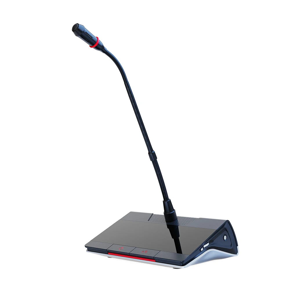 Wireless Digital Conference Microphone 96KHz Low Latency Anti-Interference Meeting Mic with Chairman Unit for Conference System