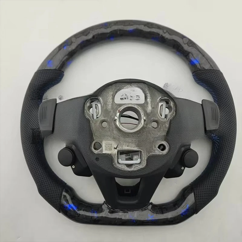 Hot Sale Forged Carbon  Leather R8 Accessories LED Steering Wheel for Steering Wheel Modification