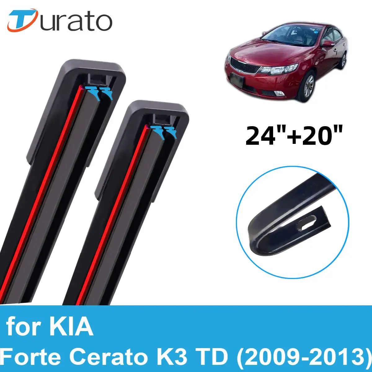 

2 шт., автомобильные щетки стеклоочистителя для 2009-2013 KIA Forte Cerato K3 TD