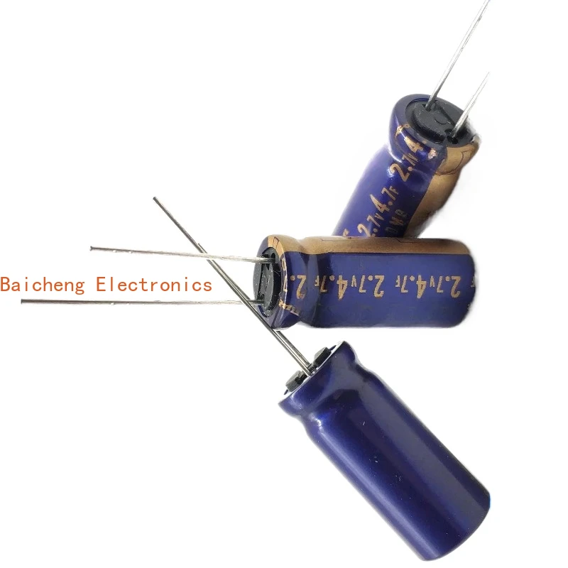 Condensatore Farad per accumulo di energia Ruby 2.7DMC4R7 2.7V4.7F Gold da 10 pezzi