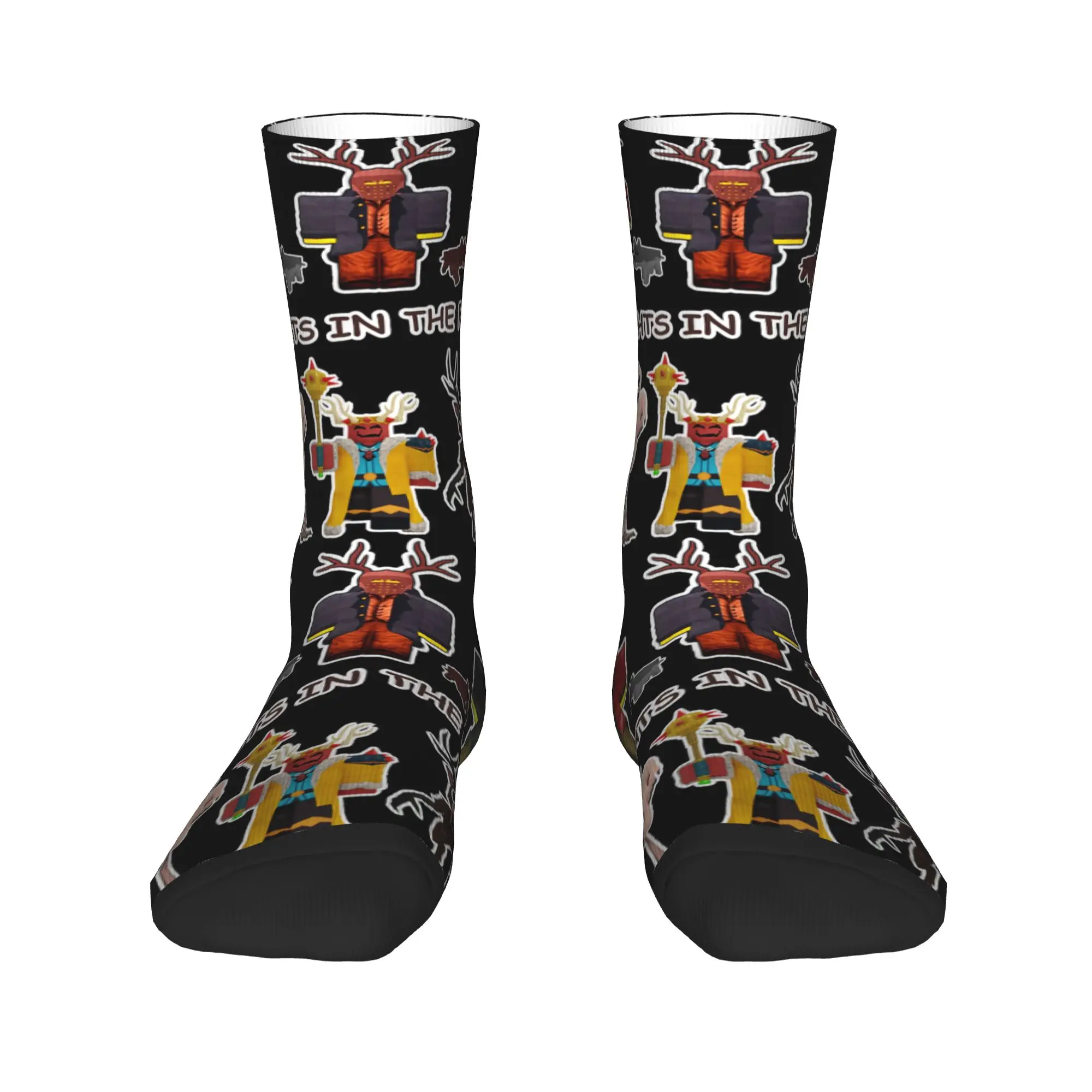 유니섹스 남성 양말 숲 속의 99 밤 할로윈 스타킹 미끄럼 방지 품질 양말 가을 재미있는 프린트 사이클링 양말