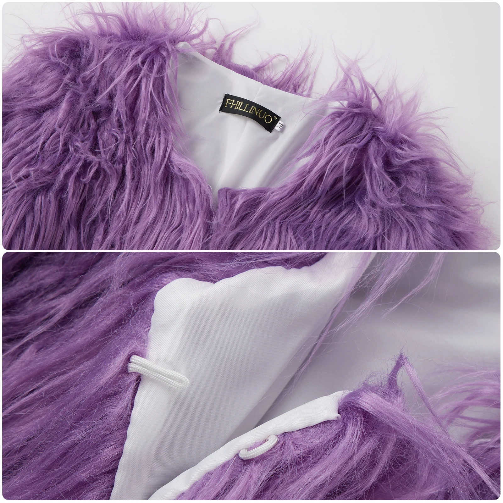 Monster High Clawdeen Wolf Cosplay Costume Purple Flocky Coat Belt Uniform Skirt for Womens Customize Clothes