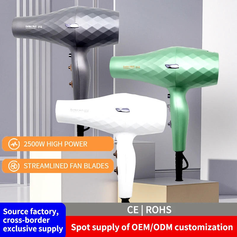 

New Design Most Powerful Tourmaline Ionic Hairdryer Professional Hair Dryer with Consentrator Salon Hair Dryer