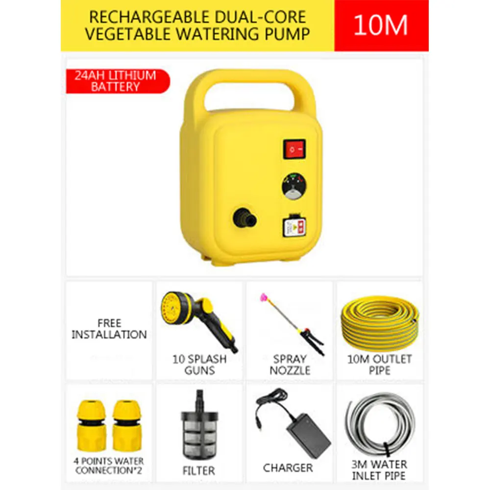 Imagem -05 - Bomba de Água Recarregável para Lavagem de Carro Rrigação Pulverização Pesticidas Ferramentas de Jardim Irrigação Agrícola Rega
