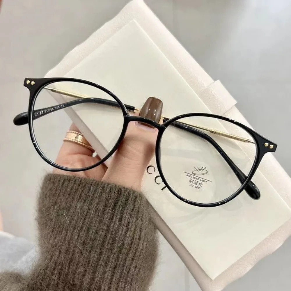 【-50 bis -300】 Modische Damen-Myopiebrille mit Grad, Anti-Strahlung, Anti-Blaulicht, Computerbrille mit Qualität – Detail 4