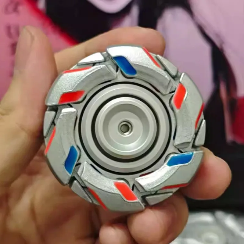 Armadura aberta luminosa fidget spinner edc metal gobigger girando ponta superior giroscópio redução de estresse brinquedos rotativa aliviar antiestresse